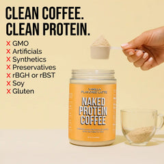 Vanilla Latte Protein Iced Coffee | Naked Protein Coffee - 17 Servings